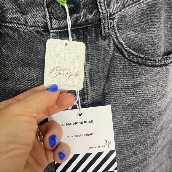 Sandrine Rose / Free People Grey Harem Jeans NWT - Picture 9 of 12